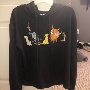Disney Lion King cropped hoodie